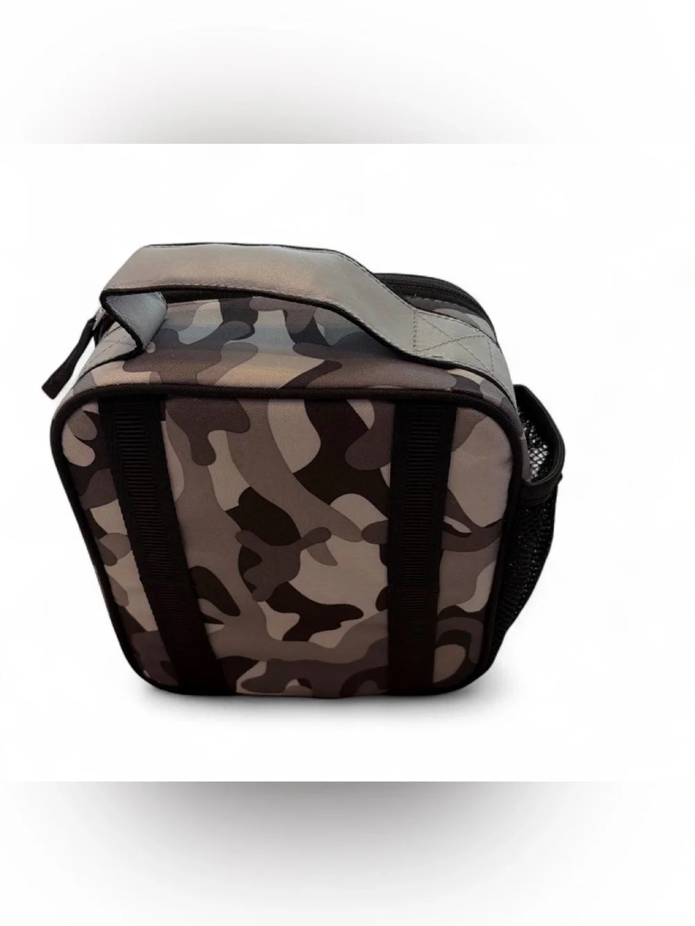 Kid’s Gray Camo Compact Lunch Bag - Carry Handle